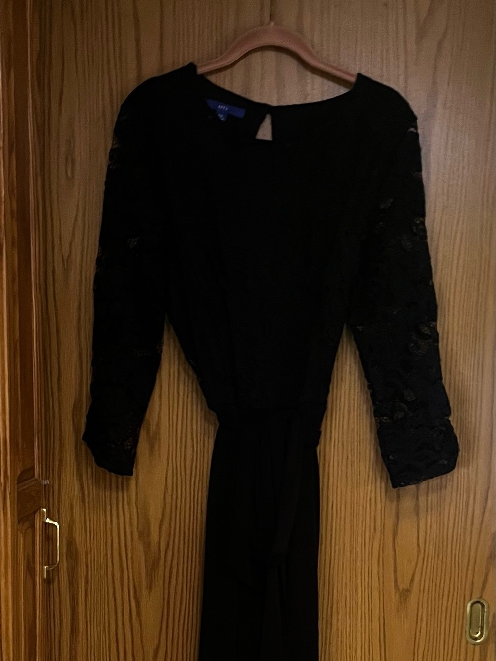 Apt 9 Black Lace-Sleeve Women's Pantsuit Size XXL NWOT